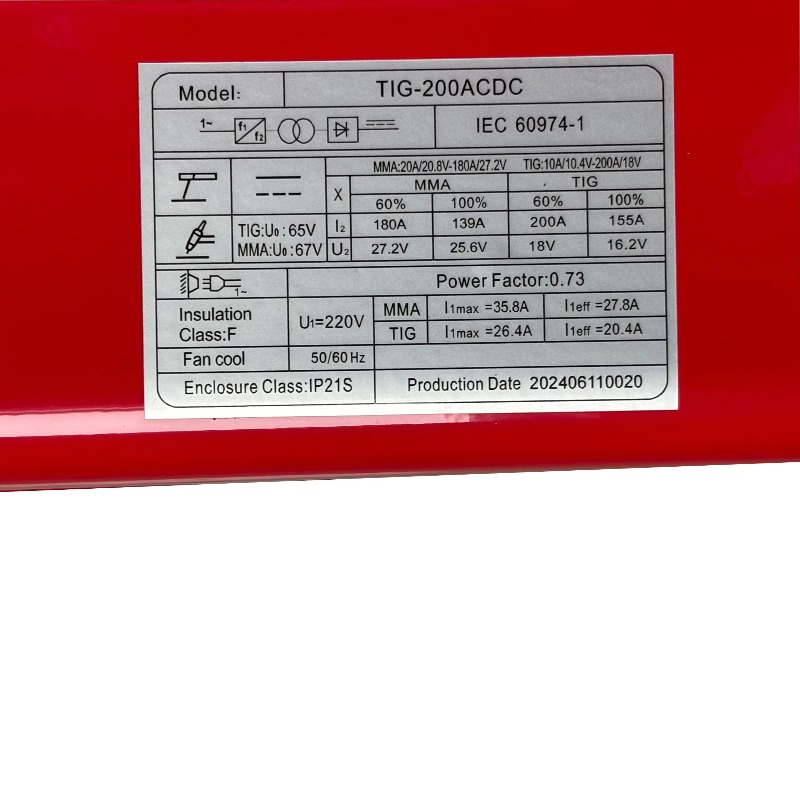 Tig Welder Machine - TIG-200P AC DC 아크 용접기 TIG-200