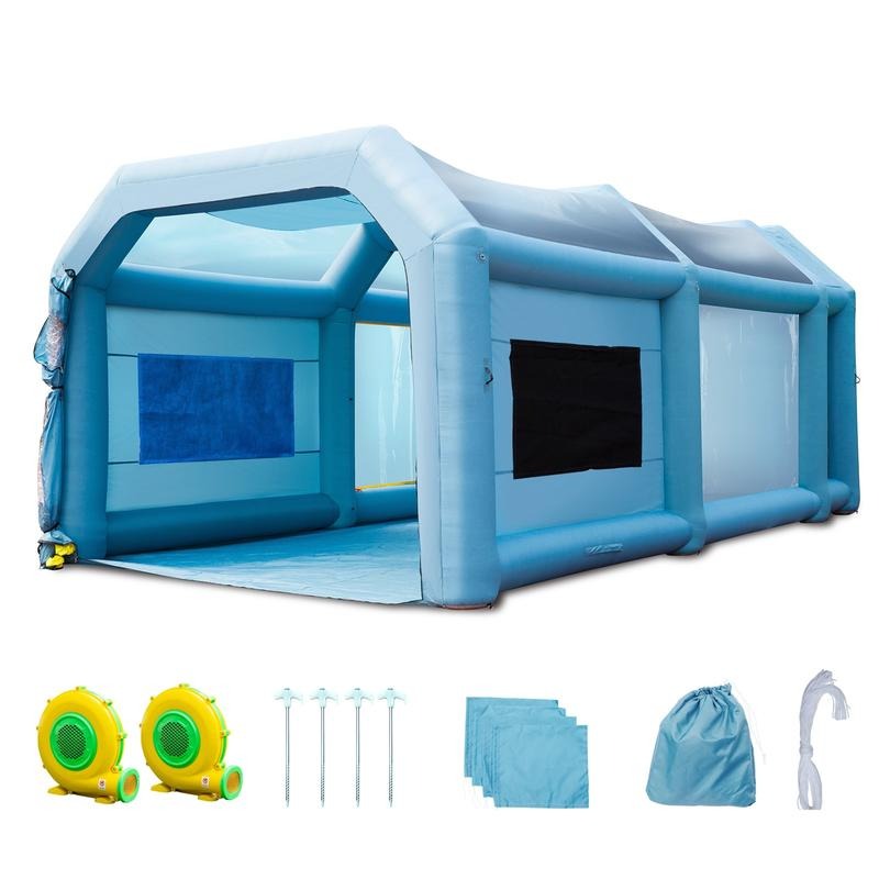 Inflatable Paint Booth - 팽창식 페인트 부스, 23x13x8.5피트 팽창식 스프레이