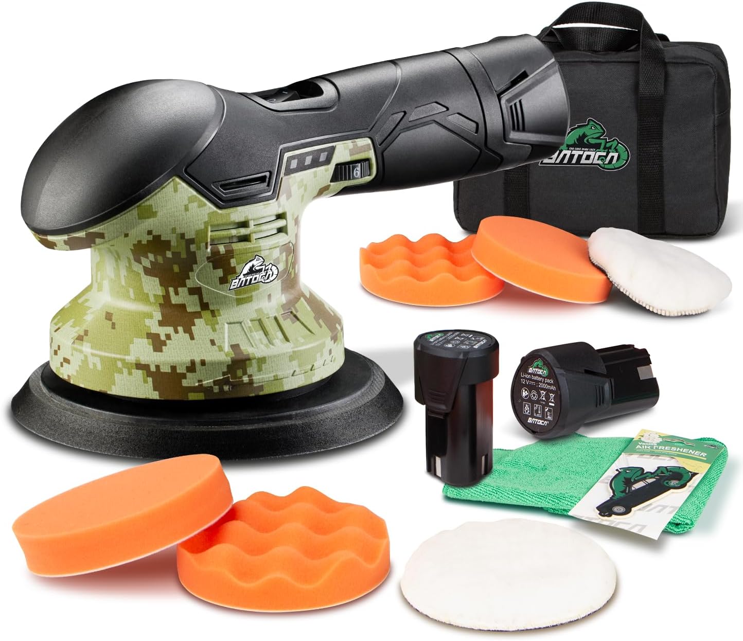 Orbital Polisher Da - 무선 자동차 광택기, 12V 리튬이온 배터리,