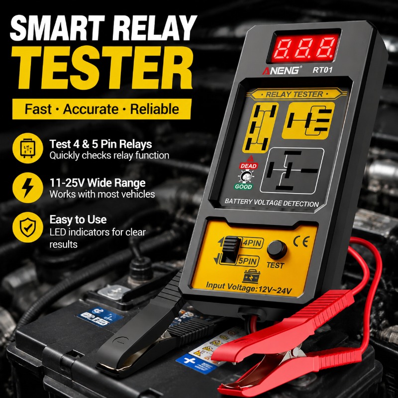 12V 24V 자동차 릴레이 테스터 범용 4핀 5핀 자 - Battery Load Tester 리뷰 및 가격