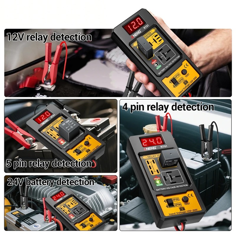 12V 24V 자동차 릴레이 테스터 범용 4핀 5핀 자 - Battery Load Tester 리뷰 및 가격