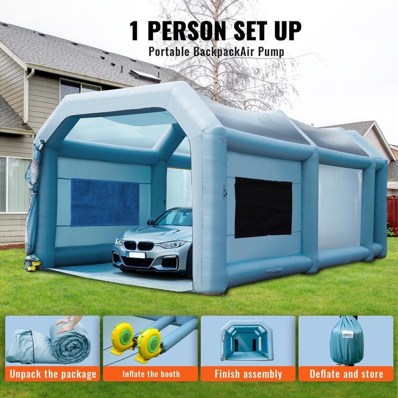 팽창식 페인트 부스, 23x13x8.5피트 팽창식 스프 - Inflatable Paint Booth 리뷰 및 가격